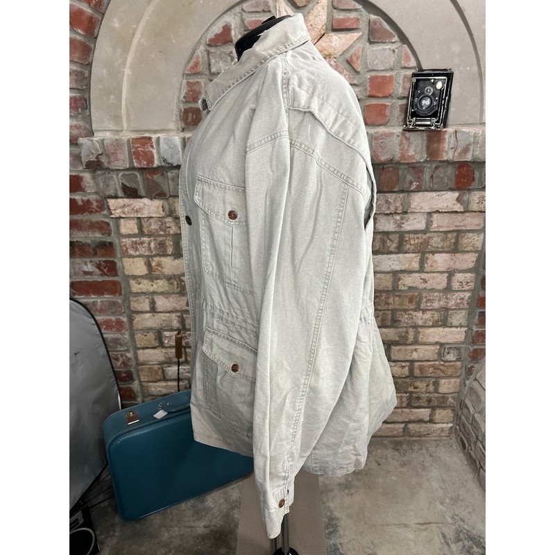 utility jacket vintage safari style khaki gallery