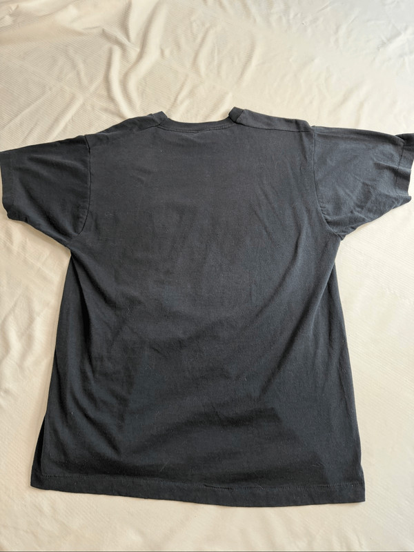 Rare 1980s Ramones Logo Screen Stars T-Shirt Richie Ramone Faded Black Large gallery