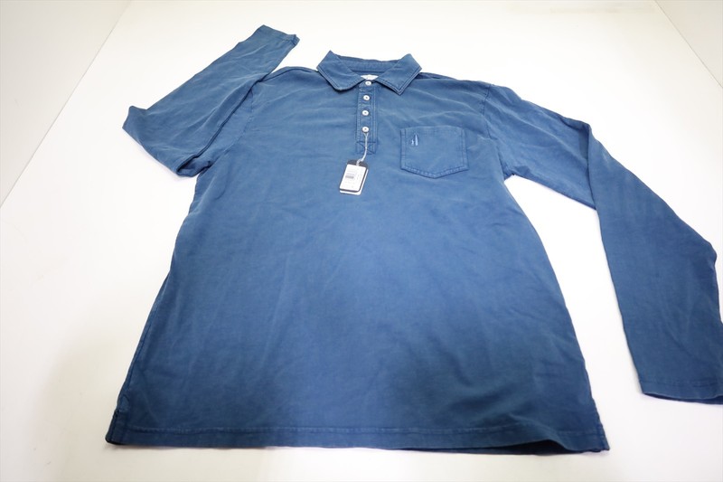 Johnnie-O Coastal Washls_SMS Long Sleeve Polo Mens Medium Sport Navy INV12987205