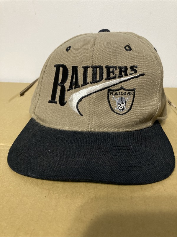 Rare Vintage Tan/Beige Black Green Raiders Hat OSFA 20% Wool 80% Acrylic