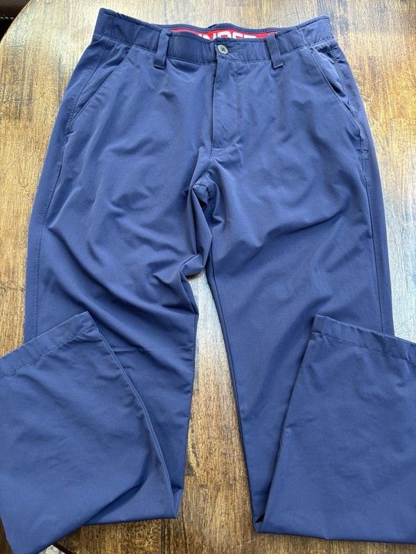 Under Armour Golf Performance Pants Men’s 32×32 Navy Blue Stretch Athletic Fit