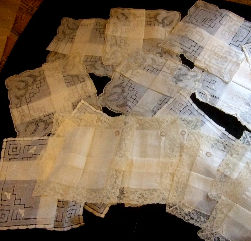 Vintage Irish Linen Handkerchiefs Stern Brothers New York Store Never Used 16