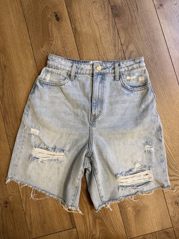 Show Me Your Mumu Jean Shorts Jorts 25 Distressed