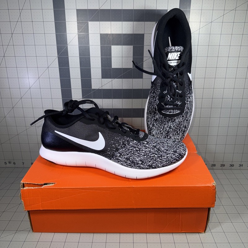 Nike Flex Contact Mens Run Shoe New In Box Black/white 908983001 Pick Your Size