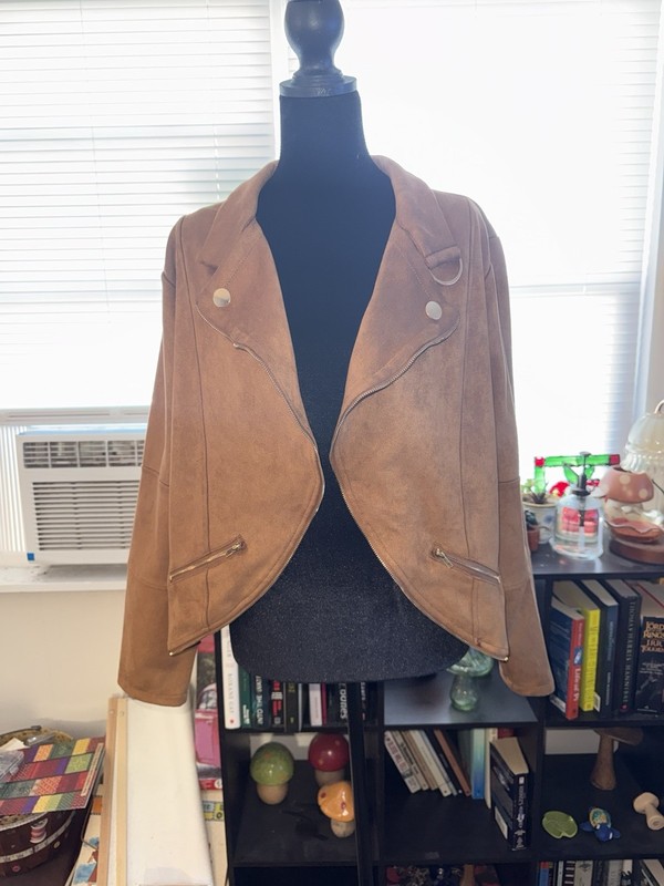 Coco & Shay Brown Suede Women’s Jacket Size 2X