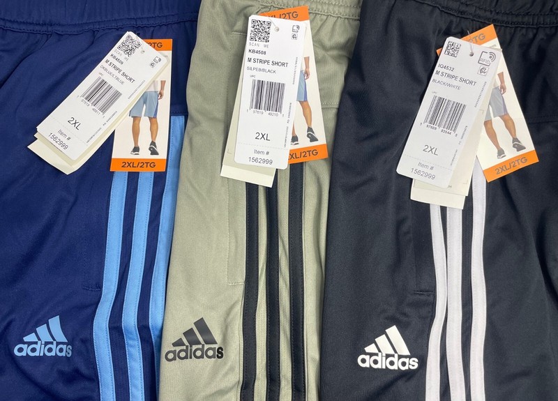Adidas Men’s Lot of 3 Active Short Blue, Tan & Black Pick Your Size NWT