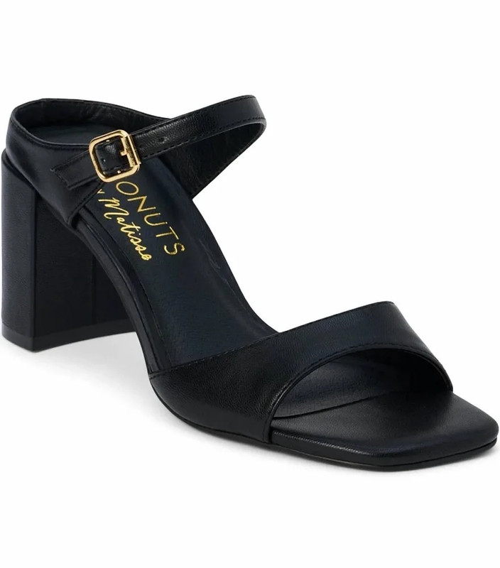 Coconuts by Matisse Donnie Black Leather Block Heel