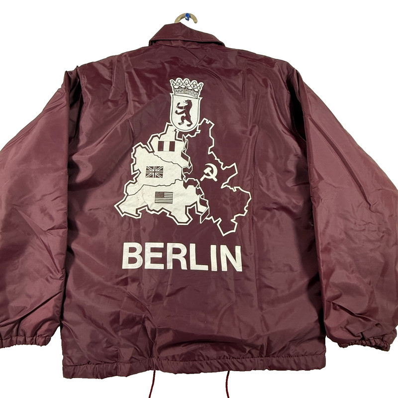 VINTAGE NWT 1970’s Windless Jacket. Berlin occupation logo on back. RARE & HTF