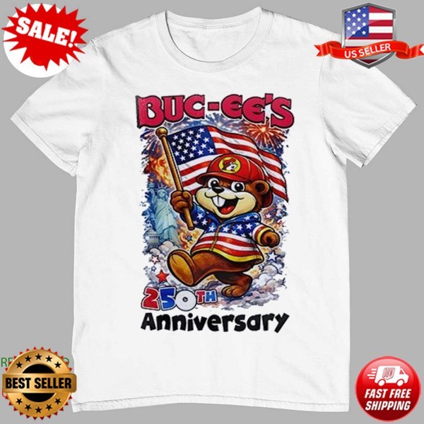 Buc ees United States America 250th Anniversary 4th of July T-Shirt (Up to 5XL)