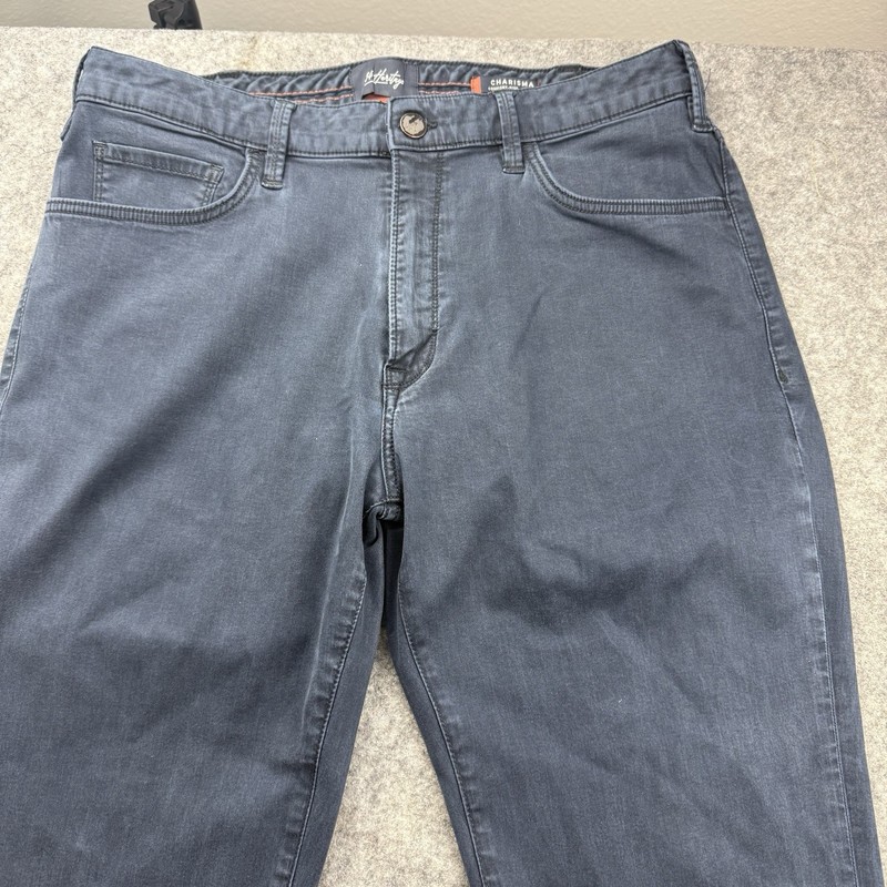 34 Heritage Charisma Pants Mens 36x32 Blue Twill Comfort Rise Classic Stretch gallery