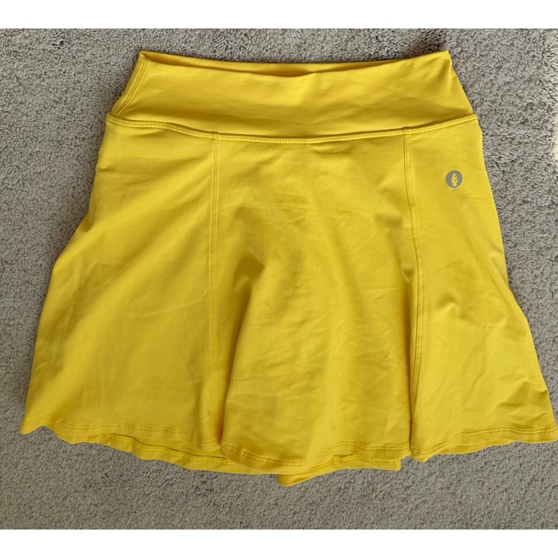 Donajo Size Small Womens Yellow Tennis Pickleball Athletic Skirt Skort gallery