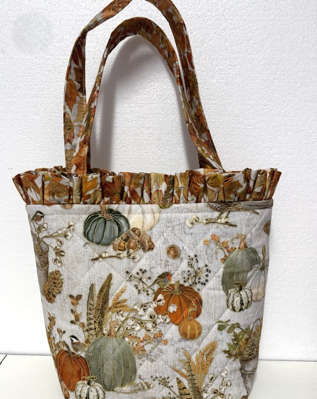 NEW Handmade Tote Purse bag Fall country farm pumpkin faffygiraffe gallery