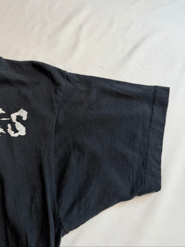 Rare 1980s Ramones Logo Screen Stars T-Shirt Richie Ramone Faded Black Large gallery