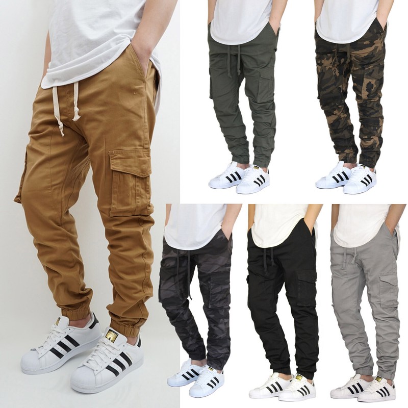 MEN’S CARGO TWILL STRETCH JOGGER PANTS (S-5XL) 6 COLORS * VICTORIOUS *