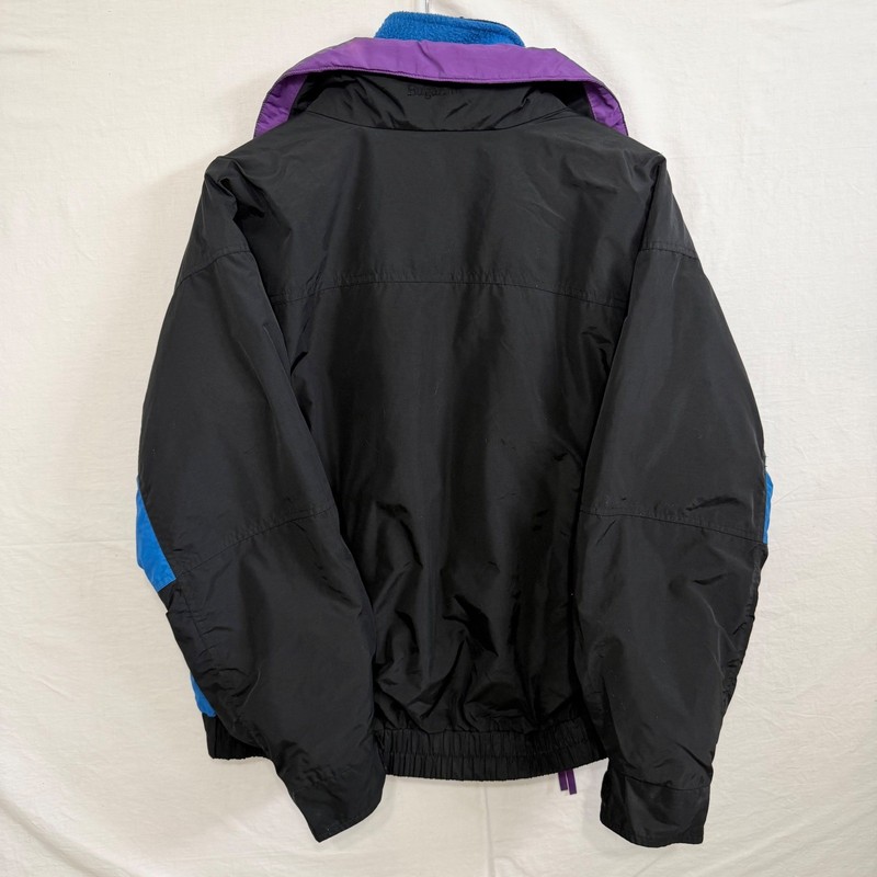 Vintage Columbia Bugaboo 3 in 1 Ski Jacket Coat Men M Black Purple Blue USA 90s gallery
