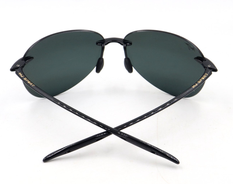 New Maui Jim SUGAR BEACH Rimless Black Sunglasses 421-02 / MJ0421S-001 $199 gallery