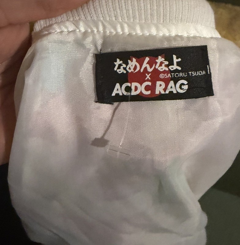 ACDC RAG x Namenna yo Harajuku Bomber Jacket Kawaii Kitten Sukajan Pink Rare gallery