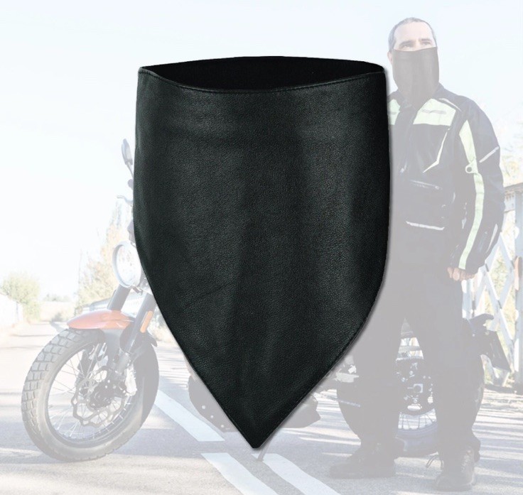 HIGHWAY LEATHER Facemask Motorcycle Leather Half Face Mask