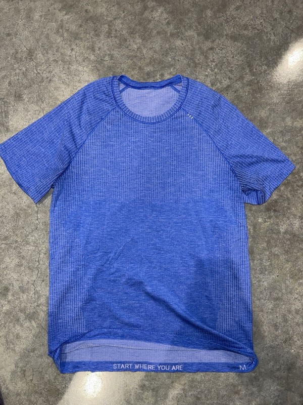 Lululemon Metal Vent Tech 2.0 Short Sleeve Shirt Men’s Medium Light Blue