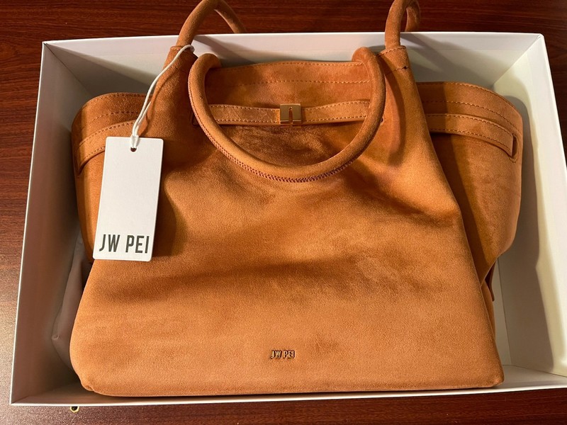 JW PEI Hana Medium Suede Tote Bag