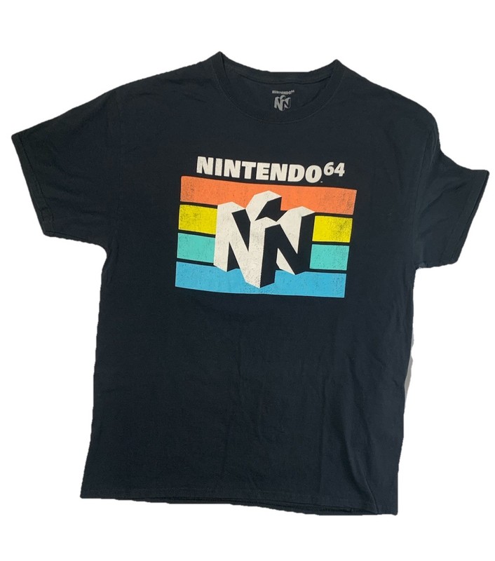 Nintendo 64 T-shirt Men Size Large L Graphic Print 100% Cotton