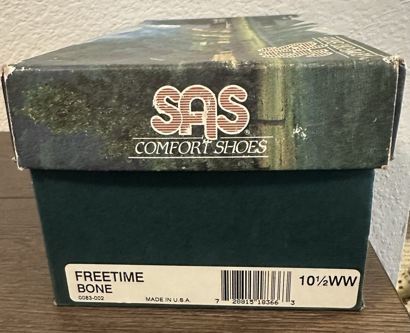 SAS Free Time Women’s Bone Leather Walking Shoes Made in USA Size 10.5 WW