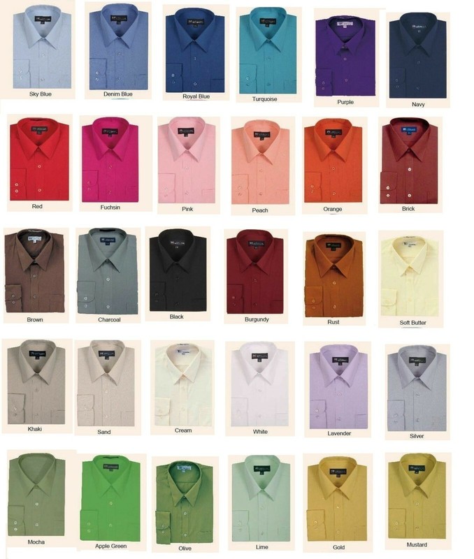 men’s basic dress shirt , cotton blend by Milano Moda, Style SG02