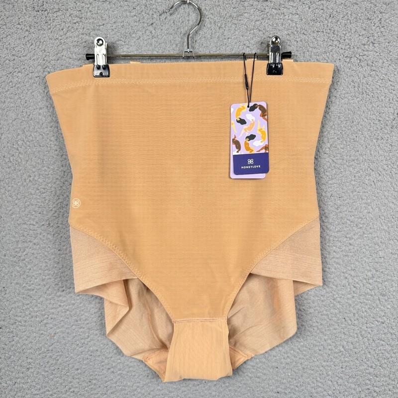 Honeylove Shapewear Womens XL Beige Nude Sand SuperPower Brief $84
