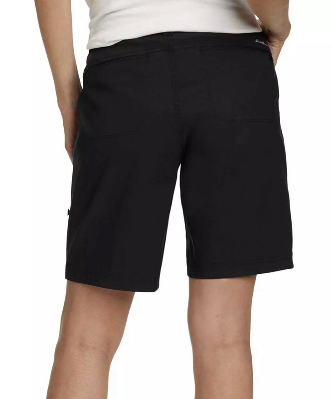 Eddie Bauer Women's Rolled Hem Bermuda Shorts Black or Red Pick Your Size NWT gallery