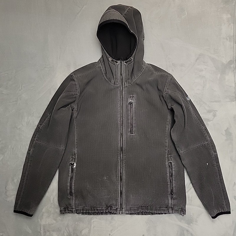 Kuhl Interceptr Hoody Men XL Charcoal Gray Fleece Lined Style 1081 Full Zip Gorp