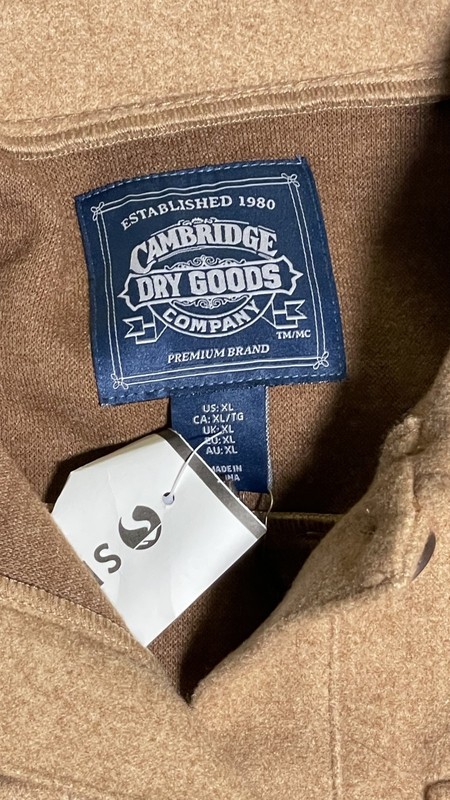 Womens Cambridge Dry Goods Brown Button Down Shirt (Size XL) NWT gallery