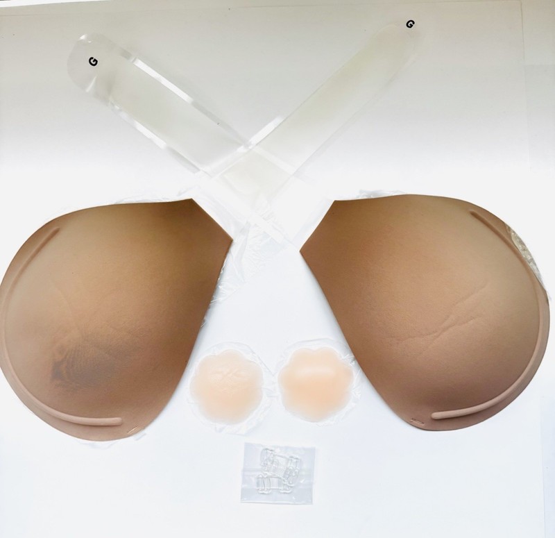 Adhesive Bra Strapless Backless Push Up Silicone Stick On Bra Nude Reusable