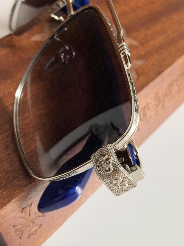 Chrome Hearts Classic Blue and Silver Metal-Frame Outdoor Sunglasses 60-16-154 gallery