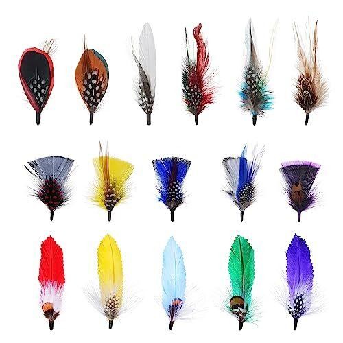 16 Pcs Hat Feathers for Cowboy Hats Fedoras Diy Centerpiece Crafts