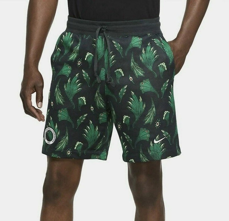 Men’s Nike Naija Nigeria Soccer Alumni JDI Shorts Peacock CU1408-364 Size XXL