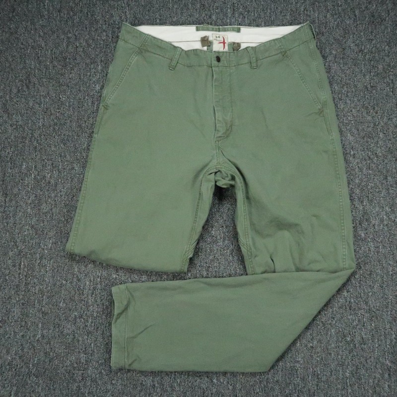 Relwen Pants Mens 34×31 Green Flyweight Flex Chino Straight Stretch