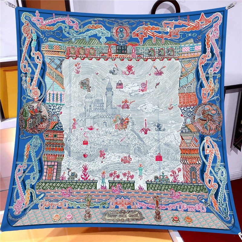 Northwest China Dunhuang Travel Desert Sunscreen Head Scarf Silk Wrap