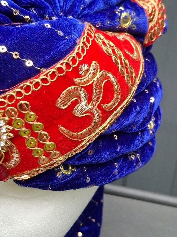Indian Turban Dulha Safa Pagri Men Groom Wedding Maharajeh Baraati Bollywood Hat gallery