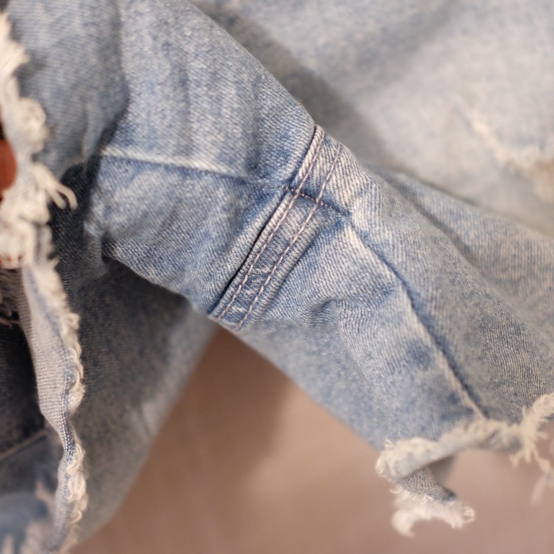 Savi Parker Bib Shortalls Overalls Distressed Stretch Sides Womens L #A1-69 gallery