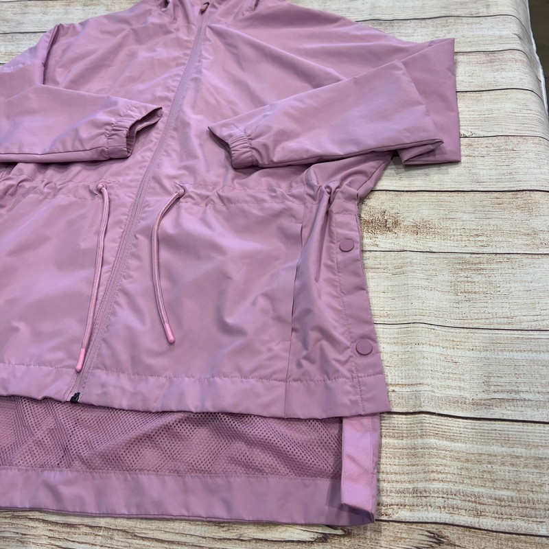 Champion C9 Womens Mauve Pink Hooded Windbreaker Jacket Mesh Hem Size M R1701 gallery