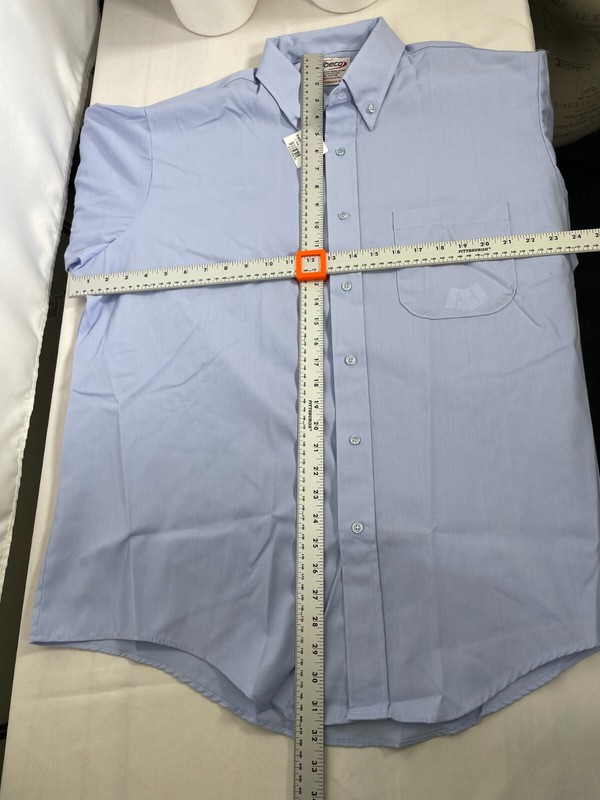 Elbeco Post Regulation Blue Button Down Uniform Shirt Men's 17.5 34/35 NWT gallery