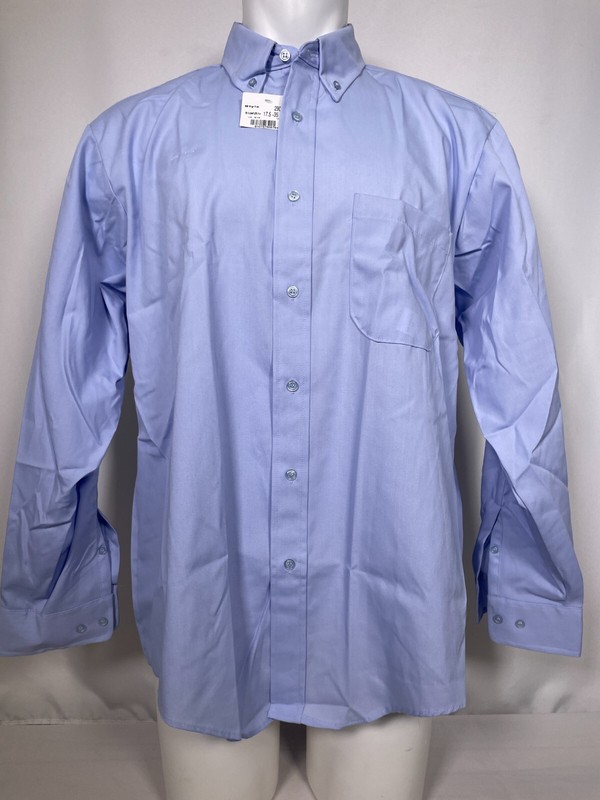 Elbeco Post Regulation Blue Button Down Uniform Shirt Men’s 17.5 34/35 NWT