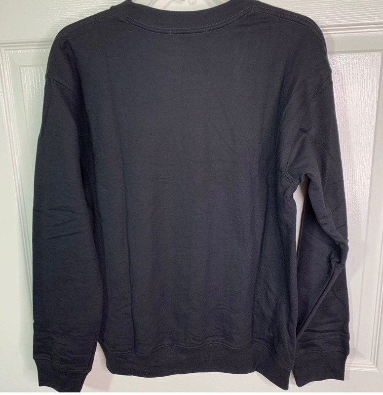 NWT Sub_Urban Riot Iconic Crewneck Pullover Willow Sweatshirt Black Sz S gallery