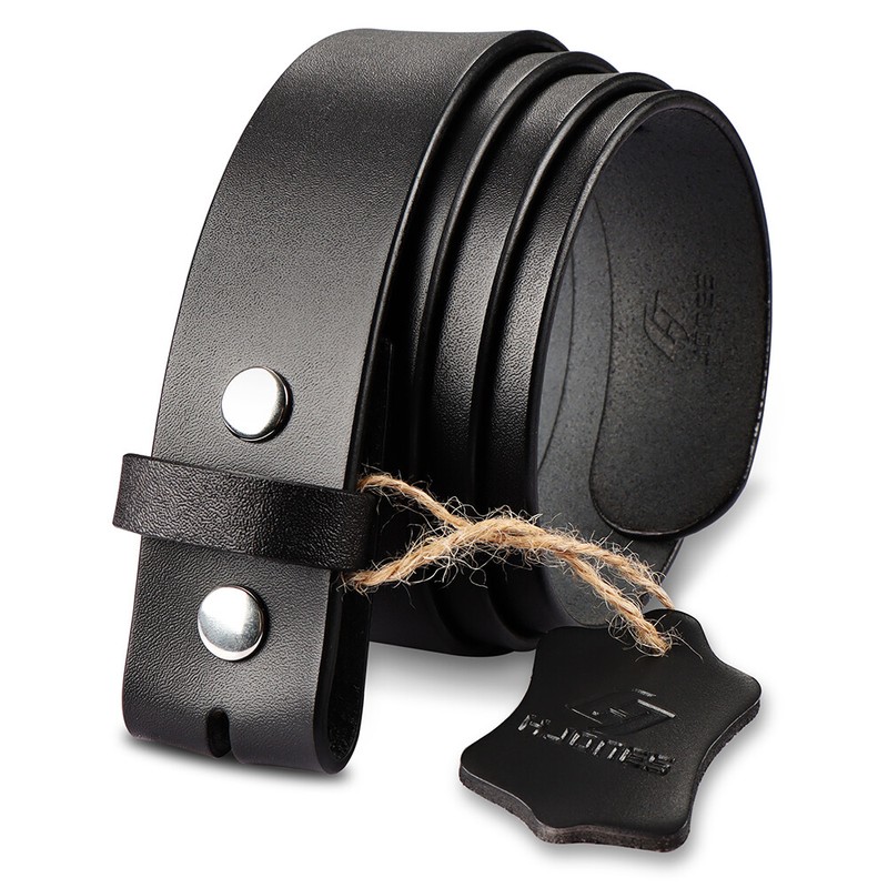 HJONES 38mm Men’s Replacement Belt Leather Belt Strap Without Buckle 1 1/2” Wide