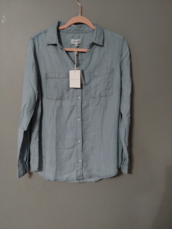 Thread And Supply Long Sleeve Tencel button up Blouse Medium