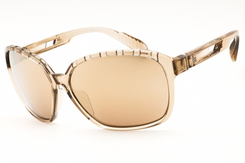 Adidas SP0013 45G Shiny Light Brown/Brown Mirror 62-13-125 Sunglasses New Aut…