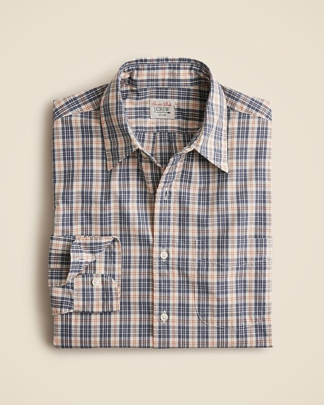 J.Crew Secret wash shirt with point collar CF783 Medium