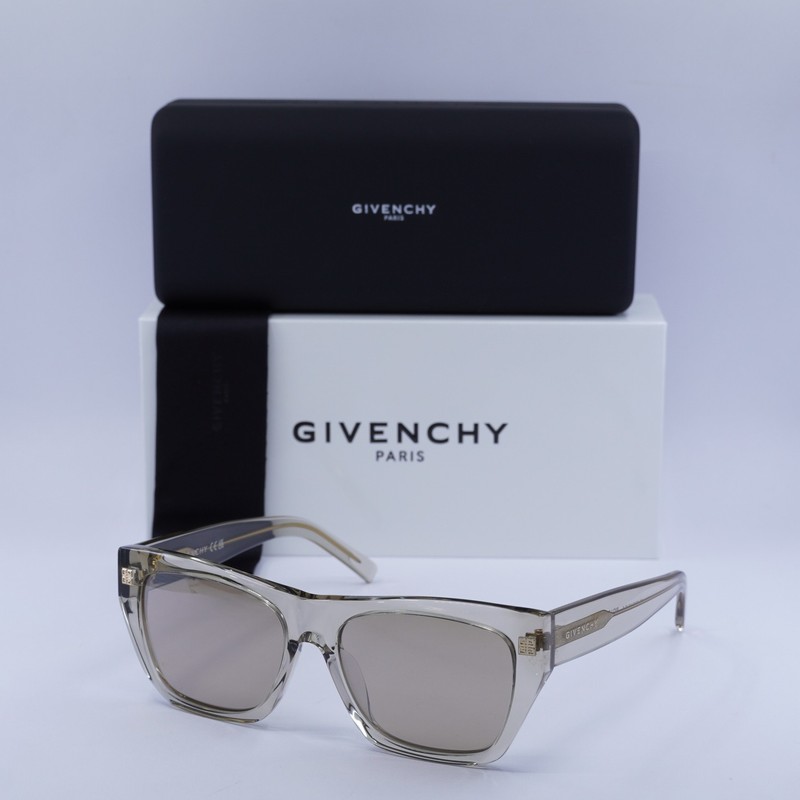 Givenchy GV40061U 45G Transparent Beige/Brown with Silver Mirror 55-16-140 Su…