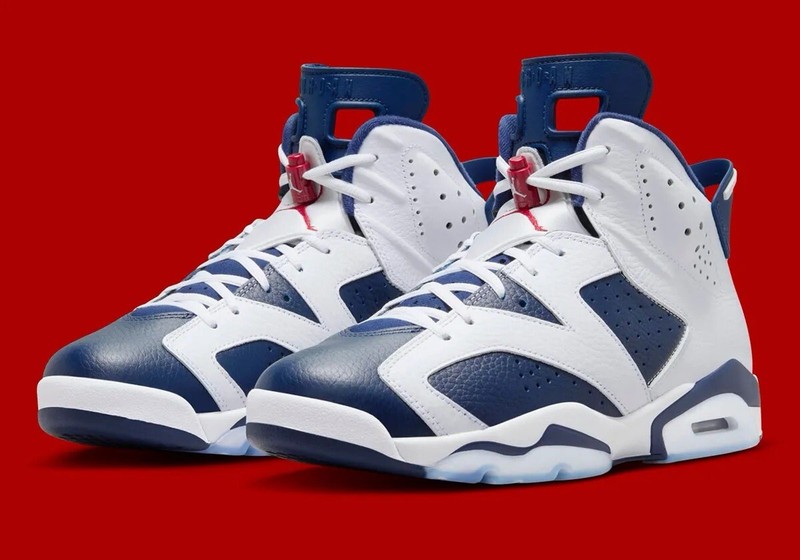 Nike Air Jordan 6 Retro Olympic Navy/White Mens Size US 15 Casual Sneakers New✅