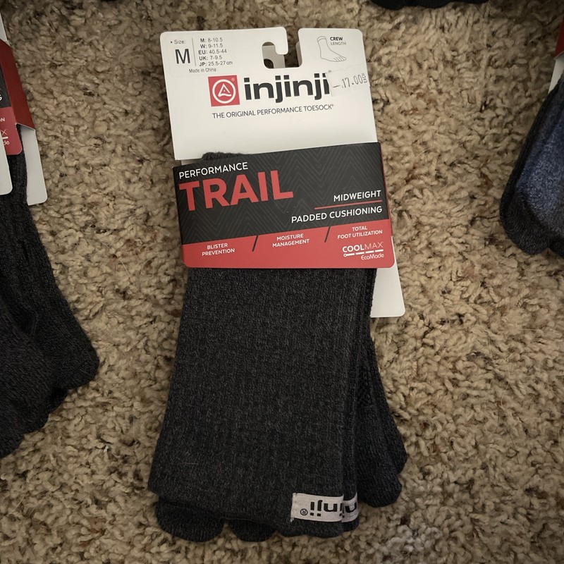 injinji Toe socks Performance Trail Size M